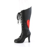 Vegan 9,5 cm GLAM-243 demonia bottes alternative noir