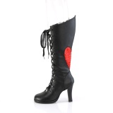 Vegan 9,5 cm GLAM-243 demoniacult bottes alternative noir