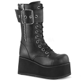 Vegan 9,5 cm PETROL-150 bottes demonia - bottes plateforme unisex