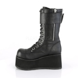 Vegan 9,5 cm PETROL-150 bottes demonia - bottes plateforme unisex
