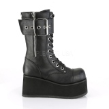 Vegan 9,5 cm PETROL-150 bottes demonia - bottes plateforme unisex