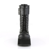 Vegan 9,5 cm PETROL-150 bottes demonia - bottes plateforme unisex