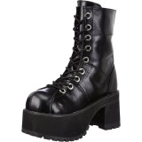 Vegan 9,5 cm RANGER-301 demonia plateforme bottines alternative noir