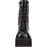 Vegan 9,5 cm RANGER-301 demonia plateforme bottines alternative noir