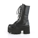 Vegan 9 cm ASHES-105 demonia plateforme bottines alternative noir
