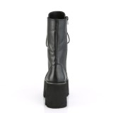 Vegan 9 cm ASHES-105 demonia plateforme bottines alternative noir