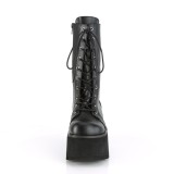 Vegan 9 cm ASHES-105 demoniacult plateforme bottines alternative noir