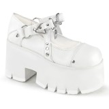Vegan 9 cm ASHES-33 demonia plateforme chaussure alternative blanc