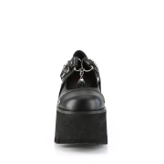 Vegan 9 cm ASHES-33 demoniacult plateforme chaussure alternative noir