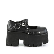 Vegan 9 cm ASHES-33 demoniacult plateforme chaussure alternative noir