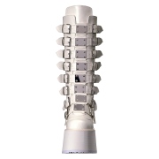 Vegan 9 cm DAMNED-318 plateforme bottes alternative  boucles blanc