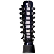 Vegan 9 cm DAMNED-318 plateforme bottes alternative  boucles hologramme
