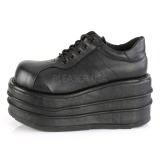 Vegan 9 cm TEMPO-08 Chaussures Gothiques Hommes Plateforme