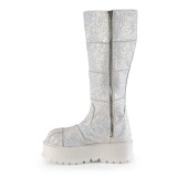 Vegan glitter 5 cm SLACKER-230 bottes cyberpunk plateforme