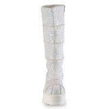 Vegan glitter 5 cm SLACKER-230 bottes cyberpunk plateforme