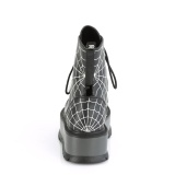 Vegan noir 5 cm SLACKER-88 bottines demonia plateforme