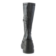 Vegan noires 12 cm STOMP-200 bottes compenses plateforme cyberpunk