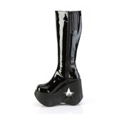 Vegan noires 13 cm DYNAMITE-218 bottes compenses plateforme emo punk