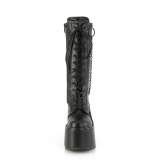 Vegan noires 14 cm SWING-150 bottes cyberpunk plateforme