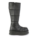 Vegan noires 5 cm SLACKER-230 bottes cyberpunk plateforme