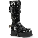 Vegan noires 5 cm SLACKER-260 bottes cyberpunk plateforme