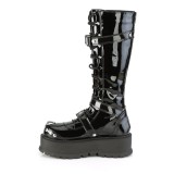 Vegan noires 5 cm SLACKER-260 bottes cyberpunk plateforme
