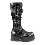 Vegan noires 5 cm SLACKER-260 bottes cyberpunk plateforme