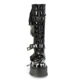 Vegan noires 5 cm SLACKER-260 bottes cyberpunk plateforme