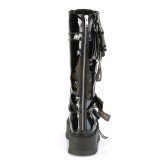 Vegan noires 5 cm SLACKER-260 bottes cyberpunk plateforme