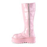 Vegan rose 5 cm SLACKER-230 bottes cyberpunk plateforme
