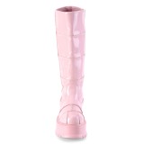 Vegan rose 5 cm SLACKER-230 bottes cyberpunk plateforme