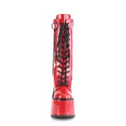 Vegan rouge 14 cm SWING-150 bottes cyberpunk plateforme
