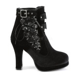 Velours 10 cm CRYPTO-51 bottines gothique semelles paisses