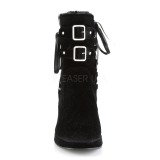 Velours 10 cm CRYPTO-51 bottines gothique semelles paisses