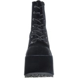 Velours 13 cm CAMEL-203 chunky bottines demonia plateforme