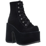 Velours 13 cm CAMEL-203 chunky bottines demonia plateforme