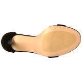 Velours 13 cm Pleaser AMUSE-10 sandales  talons aiguilles