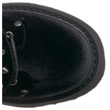 Velours 9 cm DAMNED-225 plateformes bottes  boucles pour femmes