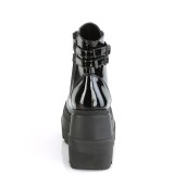 Verni 11,5 cm SHAKER-52 bottine plateforme compense noir