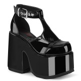 Verni 12,5 cm Demonia CAMEL-103 chaussures plateforme lolita