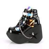 Verni 13 cm DYNAMITE-101 demonia bottines talon compens