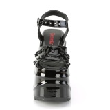 Verni 15 cm Demonia WAVE-09 lolita sandale talon compens plateforme