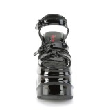 Verni 15 cm Demonia WAVE-13 lolita sandale talon compens plateforme