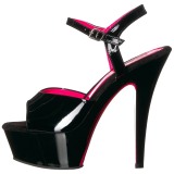 Verni 15 cm KISS-209TT Plateforme Neon Sandales Femmes