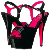 Verni 15 cm KISS-209TT Plateforme Neon Sandales Femmes