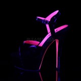 Verni 15 cm KISS-209TT Plateforme Neon Sandales Femmes