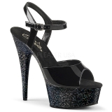 Verni 15 cm Pleaser DELIGHT-609MG chaussures  talons etincelle