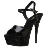 Verni 15 cm Pleaser DELIGHT-609MG chaussures  talons etincelle