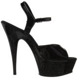 Verni 15 cm Pleaser DELIGHT-609MG chaussures  talons etincelle
