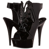 Verni 16 cm Pleaser DELIGHT-600-20 Plateforme Bottines